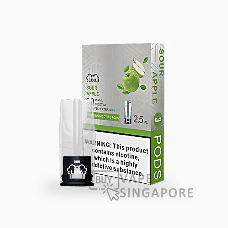 Lana-pod-Flavour-Sour-Apple-BuyVapeSingapore