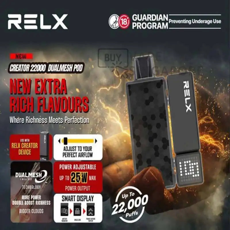 Relx-Creator-22000-Puffs-Disposable-Flavour-BuyVapeSingapore-2