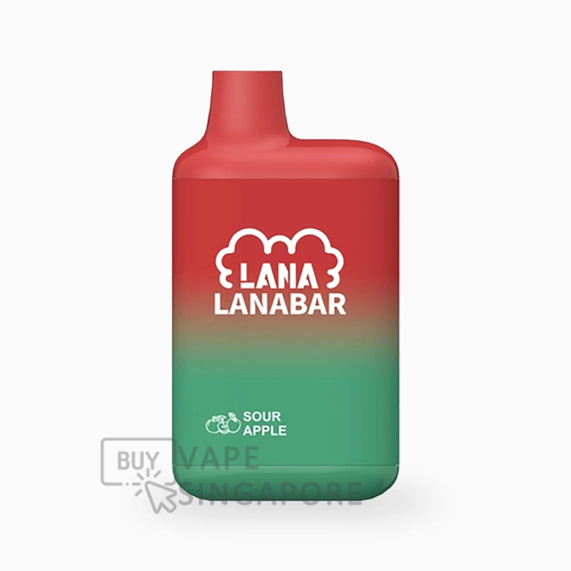 lana-bar-5000-Puffs-disposable-flavour-Sour-Apple-BuyVapeSingapore