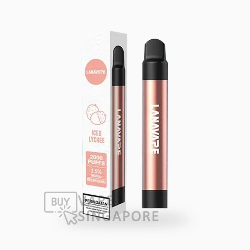 lana-pen-2000-Puffs-disposable-Iced-Lychee-Apple-flavour-BuyVapeSingapore
